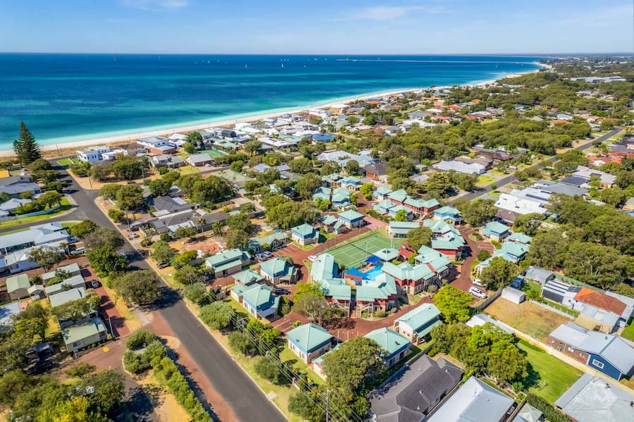 Amalfi Resort birds eye view